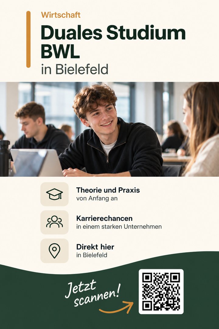 Beispielanzeige Duales Studium BWL